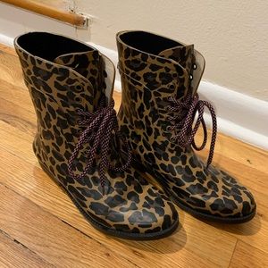 J. Crew Shoes - Jcrew Leopard Rain Boots, Size 9 J. Crew Shoes - Jcrew Leopard Rain Boots, Size 9